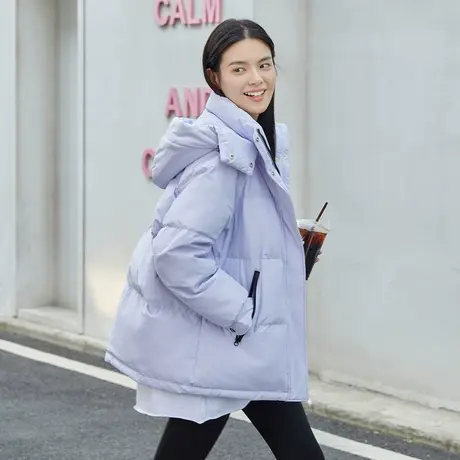 坦博尔冬装羽绒服女士短款廓形韩版今年流行爆款小个子保暖外套潮商品大图