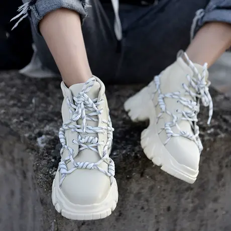 Artmu阿木断码清仓运动鞋小白鞋老爹鞋女ins潮厚底高帮鞋松糕鞋图片