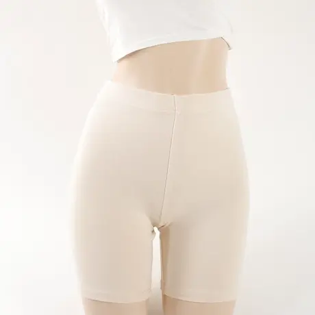 春秋配裙安全打底裤保暖纯色棉三分四分磨毛棉女短裤防磨腿有大码图片