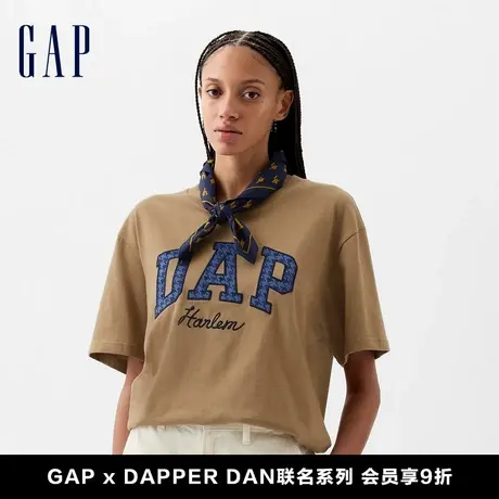 【DAP联名系列】Gap男女装2024春季新款logo圆领短袖T恤891359图片