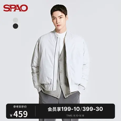 SPAO男士韩国同款棉服秋冬新款休闲商务开衫外套SPJPC4TM01商品大图