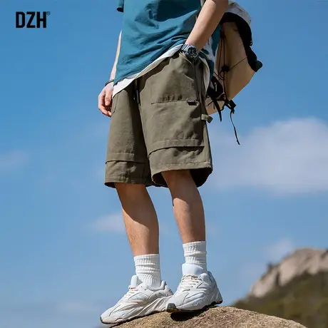 男士休闲工装短裤男夏季薄款运动裤2023新款纯棉五分裤子直筒宽松商品大图