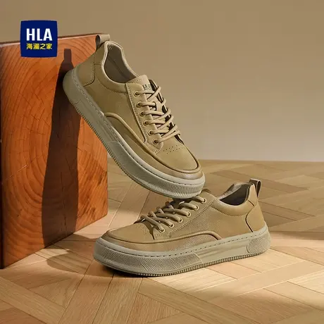 HLA/海澜之家男鞋2025新款户外防滑运动上班百搭透气美式休闲鞋男商品大图