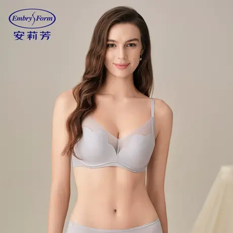 【玫瑰舒挺杯2.0】安莉芳网纱内衣女小胸聚拢无钢圈文胸罩EBW1080图片