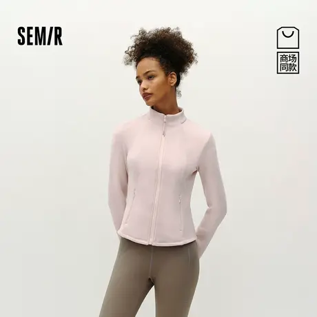 商场同款|森马外套女冬季修身分割立领加绒内搭2025新款时尚夹克商品大图