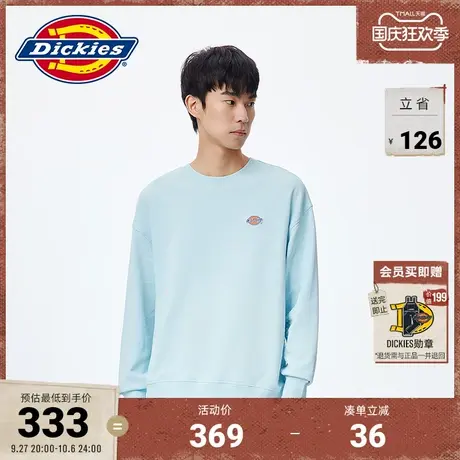 Dickies商场同款 春夏新款 工装风LOGO宽松圆领卫衣 休闲上衣图片