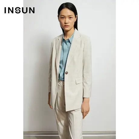 INSUN恩裳秋季高级一粒扣西装外套商品大图