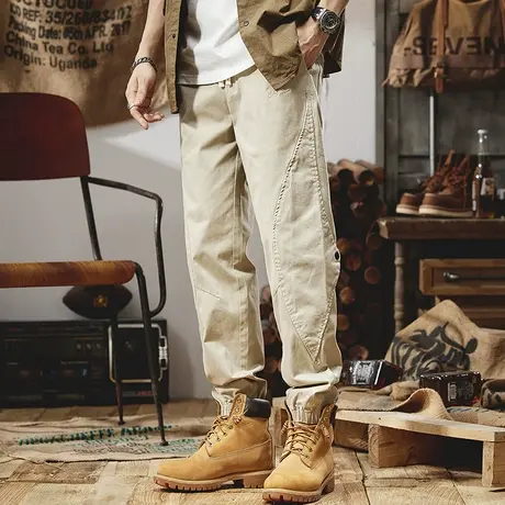 Modi Nick/摩帝尼克裤子男款夏季时尚潮流男士工装裤宽松休闲裤男商品大图