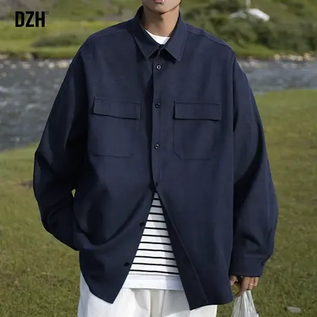 男士日系工装夹克外套男秋季2023年新款潮牌大码休闲百搭秋装上衣商品大图