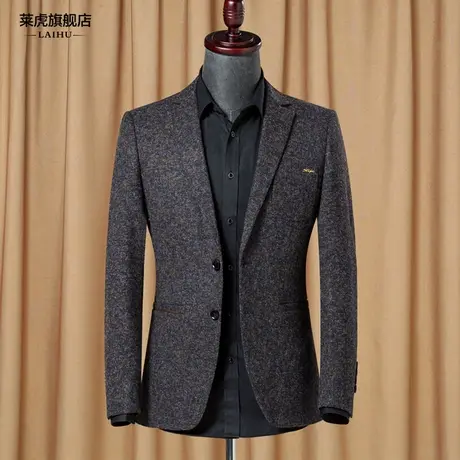 春季新款时尚休闲小西装男士韩版修身商务青年西服外套潮上衣单西商品大图