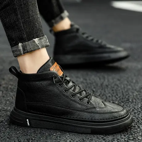 雨鞋男士钓鱼水鞋男款时尚厨房专用鞋厨师防滑防水鞋中筒工地雨靴商品大图