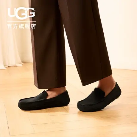 UGG秋季男士休闲商务舒适平底豆豆鞋单鞋皮鞋乐福鞋 1147410图片