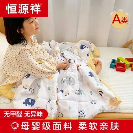 恒源祥幼儿园被子被芯儿童水洗棉夏被午睡空调被宝宝婴儿卡通薄被图片