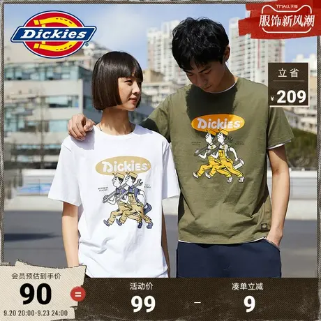 Dickies商场同款T恤 工装灵感 男春夏纯棉元气卡通涂鸦上衣T恤商品大图