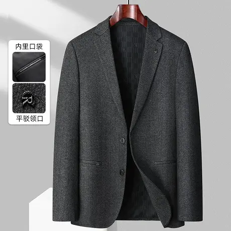 西服单件男中青年外套休闲工作职业装修身版型单件西装韩潮流百搭商品大图