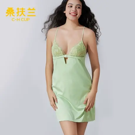 【商场同款】桑扶兰睡衣裙女法式性感吊带夏季新款凉感家居连衣裙商品大图