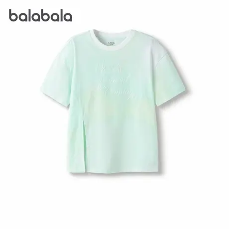 【商场同款】巴拉巴拉童装儿童短袖t恤女童2025款夏速干凉感上衣图片