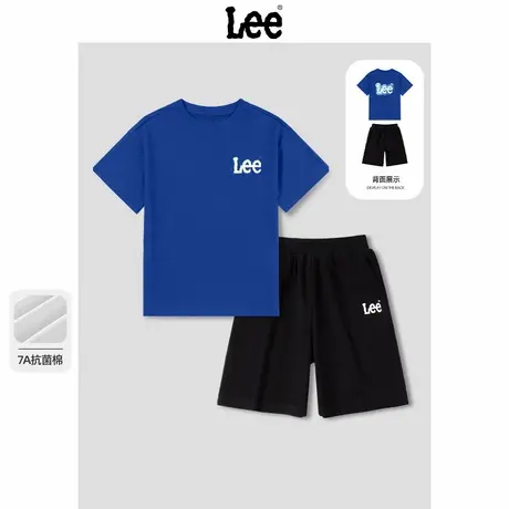 Lee童装男童夏季套装2025新款帅气时髦男大童短袖短裤棉儿童夏装图片