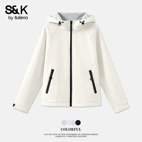 班尼路S&K系列时尚夹克女秋季连帽登山服百搭流行小个子防风上衣Q图片