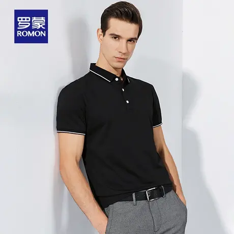 【官方正品】罗蒙短袖T恤男夏季新款时尚POLO衫中青年商务百搭t恤商品大图