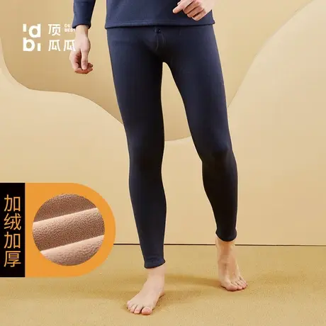 顶瓜瓜秋冬保暖裤男士加绒加厚中老年秋裤舒适贴身抗寒线裤商品大图