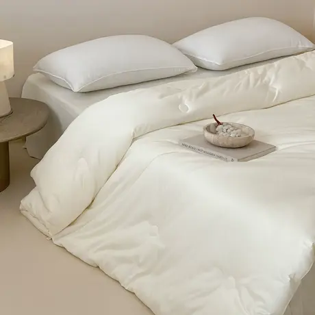 北极绒55%大豆纤维被子全棉冬被保暖加厚被芯被宿舍单人四季被被图片