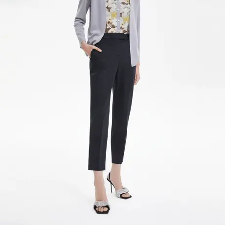 LANCY/朗姿秋季新款条纹长袖西装通勤商务高级西服女士外套商品大图