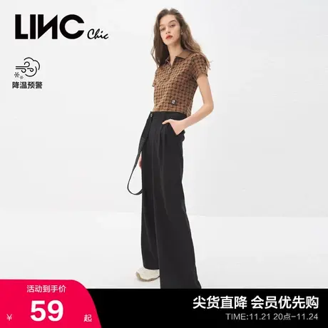 【裤子合集】LINC金羽杰裤子女休闲裤直筒工装裤长裤女户外穿搭图片