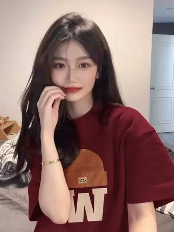 中长款短袖t恤女2024新款夏季宽松大版半袖体恤洋气减龄纯棉上衣商品大图