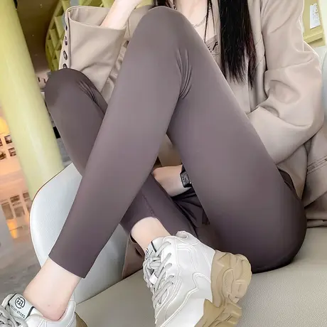 卡色鲨鱼裤女外穿春秋2024年新款高腰弹力显瘦收腹提臀芭比打底裤图片