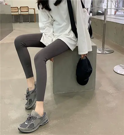 加绒鲨鱼裤女外穿秋冬紧身收腹瘦腿女裤子压力打底裤芭比裤瑜伽裤商品大图