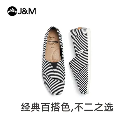 快乐玛丽布鞋女2024春夏新款懒人一脚蹬平底休闲百搭舒适帆布鞋女图片