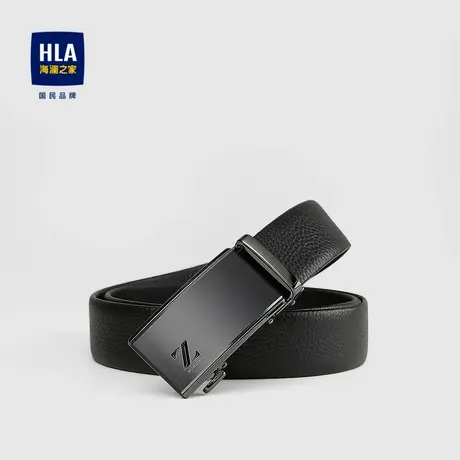 HLA/海澜之家经典自动扣皮带有型触感商务皮革质地腰带男商品大图