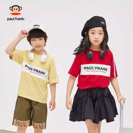 大嘴猴男女童装短袖t恤2023年夏季新品半袖中大儿童纯棉上衣体恤商品大图