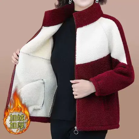 2023冬季新款羊羔绒大衣羊羔毛卫衣女宽松中长款开衫加厚潮牌外套图片