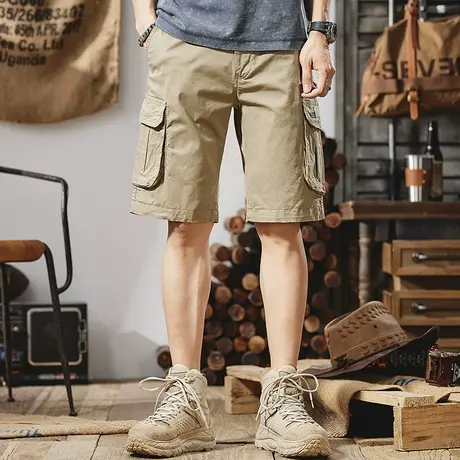 Modi Nick/摩帝尼克百搭中性风短裤男款裤子男士休闲夏季五分裤男商品大图