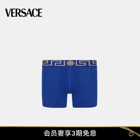 【甄选礼物】VERSACE/范思哲 男士美杜莎希腊回纹镶边平角裤图片