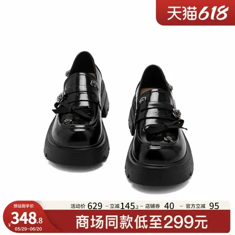 星期六山茶花乐福鞋女厚底2025新款春季学院风jk单鞋玛丽珍小皮鞋商品大图