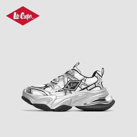 Lee Cooper2025春季新款银色老爹鞋女潮流时尚运动休闲鞋增高女鞋商品大图