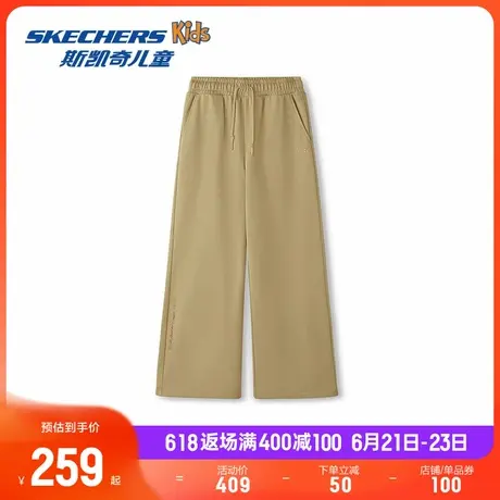 Skechers斯凯奇女款针织长裤柔软女子百搭休闲运动裤子商品大图