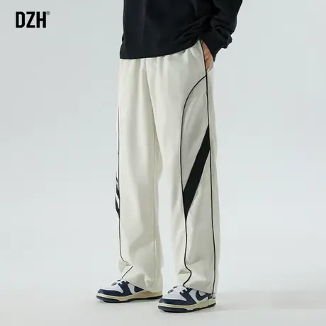 男士运动休闲裤男秋季裤子男裤2023新款春秋宽松高街美式直筒长裤商品大图