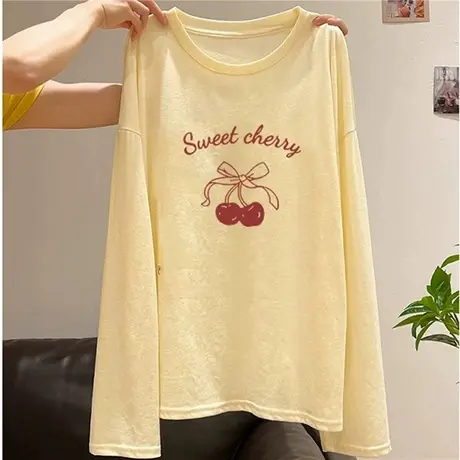 黄色薄纱防晒罩衫女夏季薄款微透修身短款辣妹长袖t恤设计感上衣商品大图