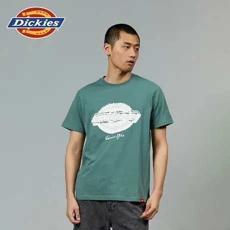 Dickies24春夏新款常规版型休闲大logo男女同款圆领短袖T恤内搭商品大图