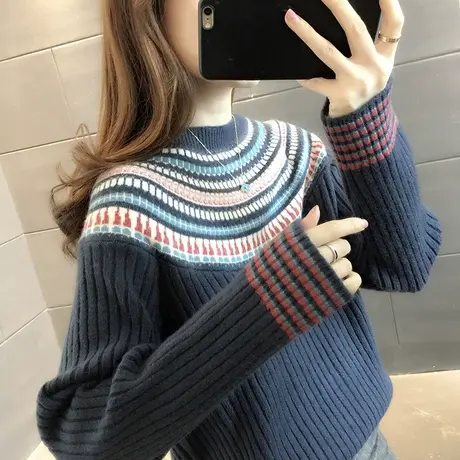 毛衣女装2023年新款秋冬季女士秋款秋装宽松外穿上衣服打底衫洋气图片