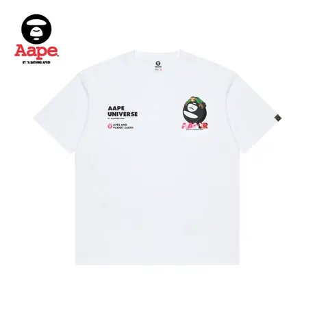 AAPER男装春夏粉色迷彩字母印花图案宽松薄款短袖T恤1256XXK商品大图