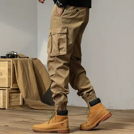 2022新款工装宽松休闲裤男士时尚潮牌百搭哈伦束脚长裤休闲宽松男商品大图