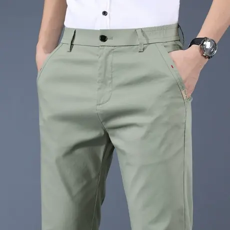 夏天商务职业正装男士直筒西裤夏季薄款宽松男生九分休闲裤西装裤商品大图