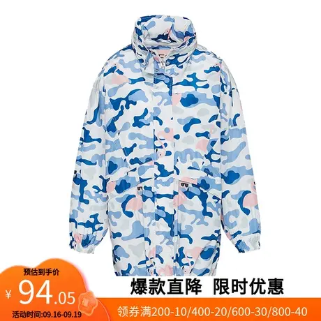 艾格2023春季女装时尚洋气百搭宽松印花薄款中长款休闲风衣W53图片