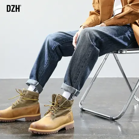 男士牛仔裤男款冬季裤子潮牌男裤秋冬款休闲裤美式直筒裤大码长裤商品大图