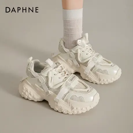 达芙妮厚底老爹鞋女款2024新款秋季百搭增高女鞋轻便休闲运动鞋女商品大图